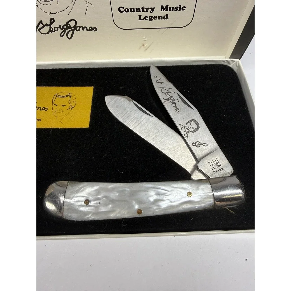 George Jones Country Music Legend Limited Edition Knife Set and Signature Mug